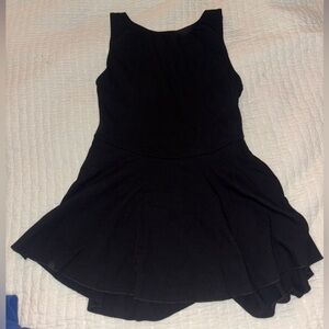 Ponte boat neck leotard dress
